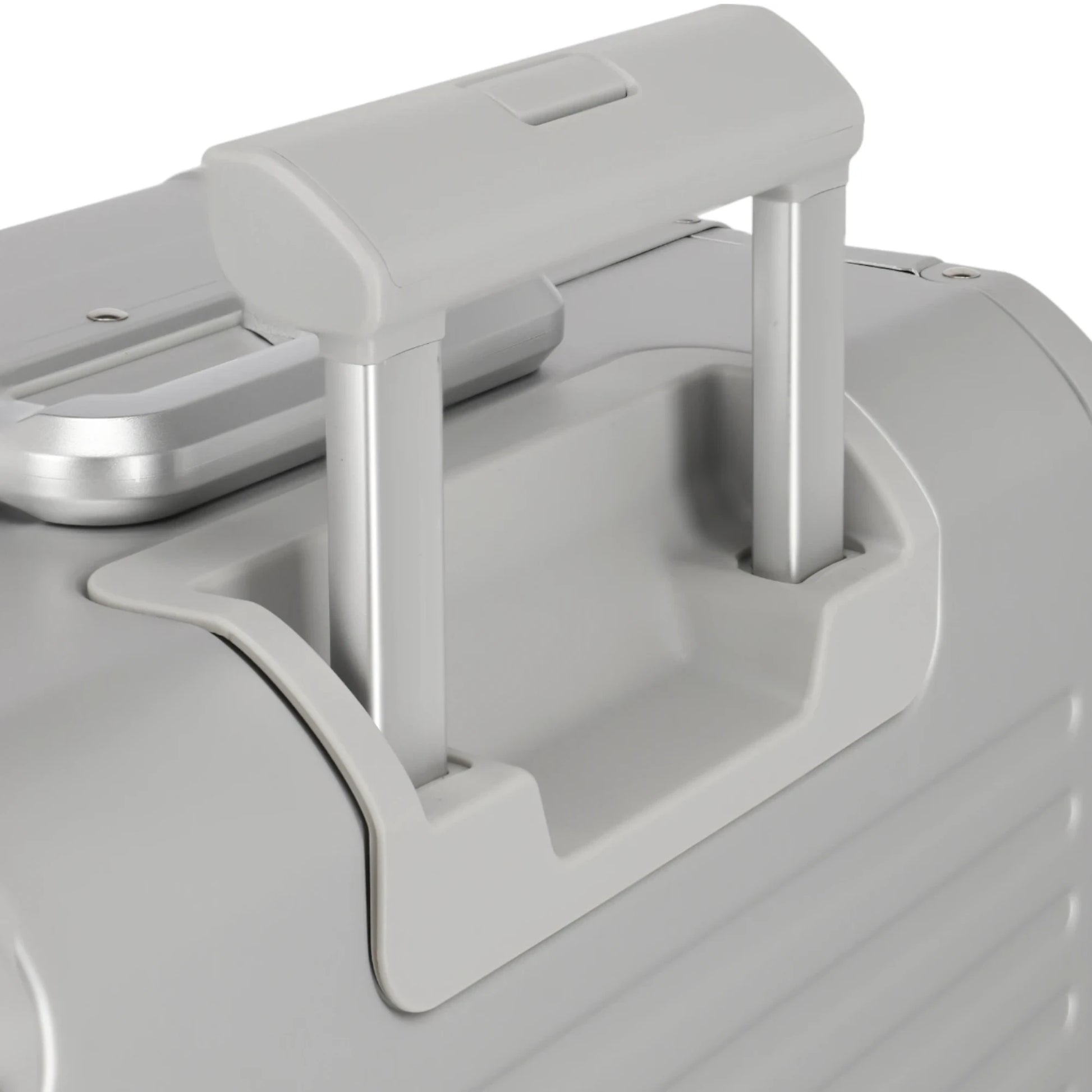 Travelite Next  4-Rollen-Trolley aus Aluminium 77 cm -Silber KOFFER-PLUS.COM