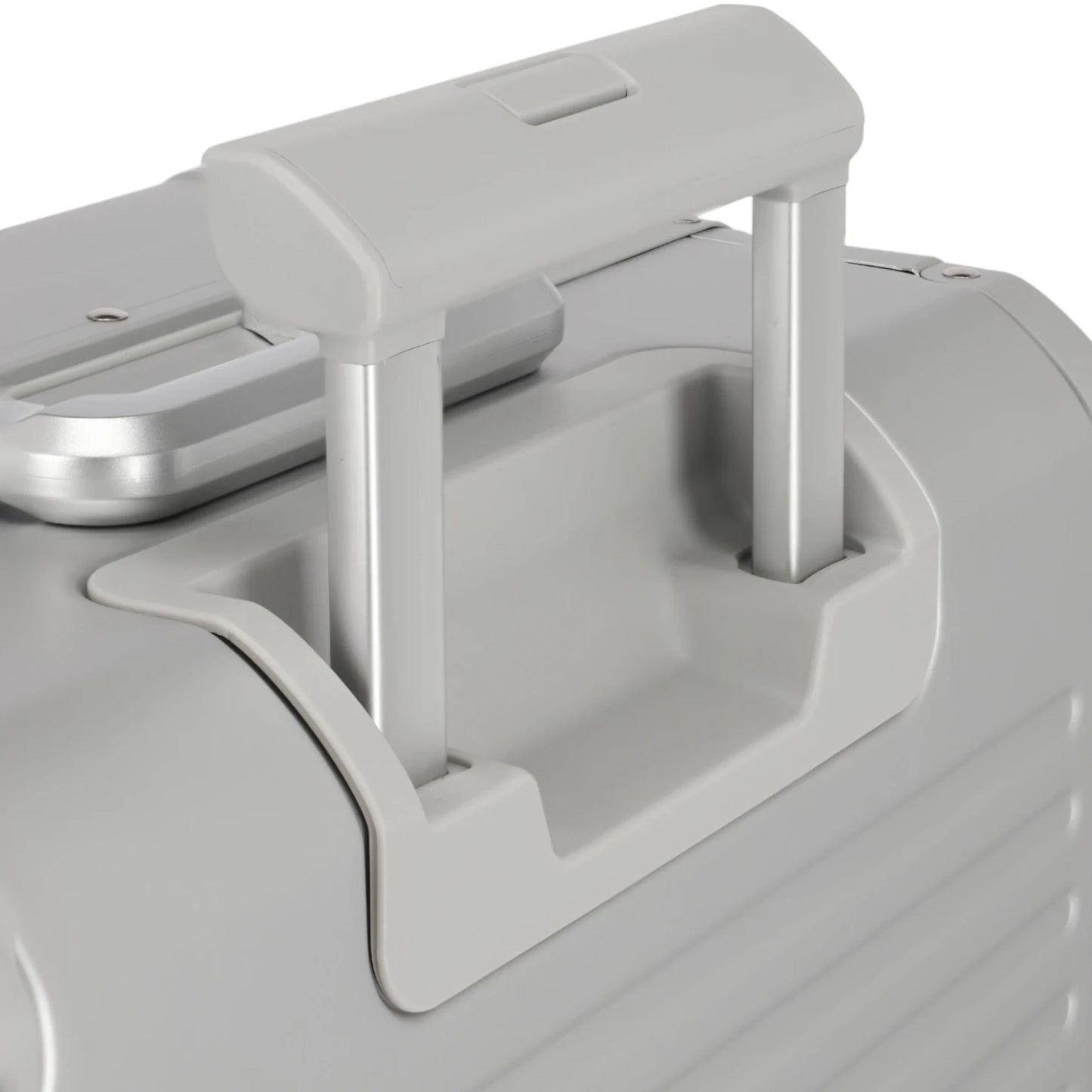 Travelite Next  4-Rollen-Trolley aus Aluminium M 67 cm -Silber KOFFER-PLUS.COM