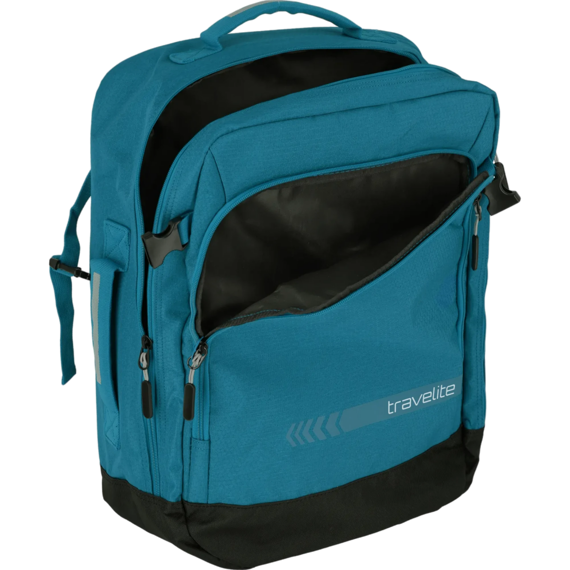 Travelite Kick Off Bordtasche mit Rucksackfunktion 50 cm -Petrol KOFFER-PLUS.COM