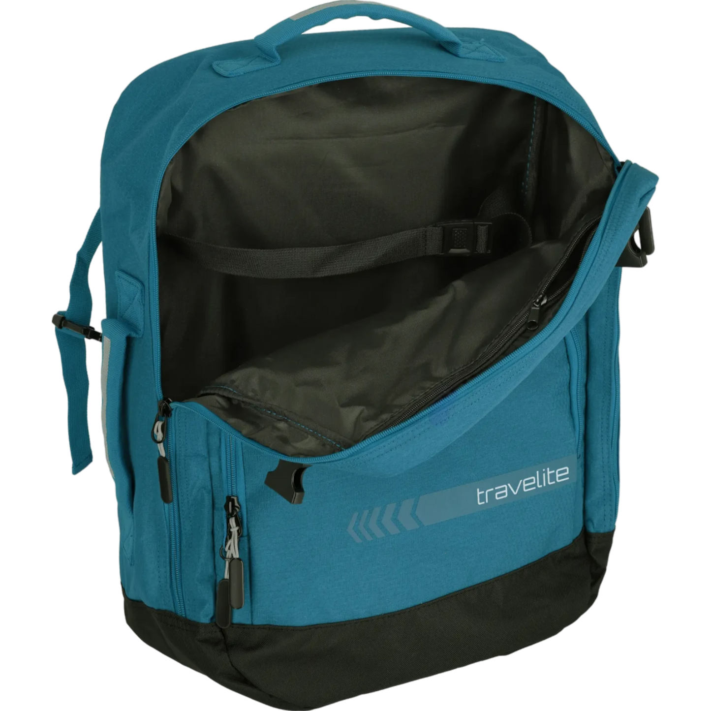 Travelite Kick Off Bordtasche mit Rucksackfunktion 50 cm -Petrol KOFFER-PLUS.COM