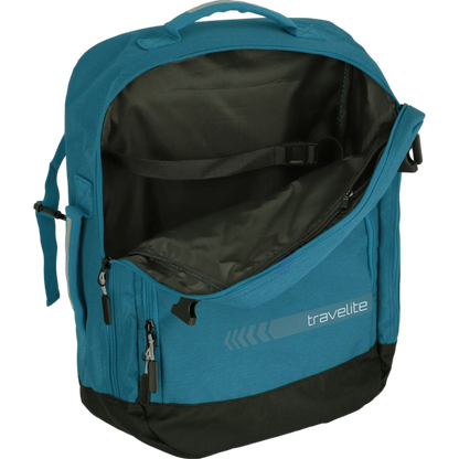 Travelite Kick Off Bordtasche mit Rucksackfunktion 50 cm -Petrol KOFFER-PLUS.COM