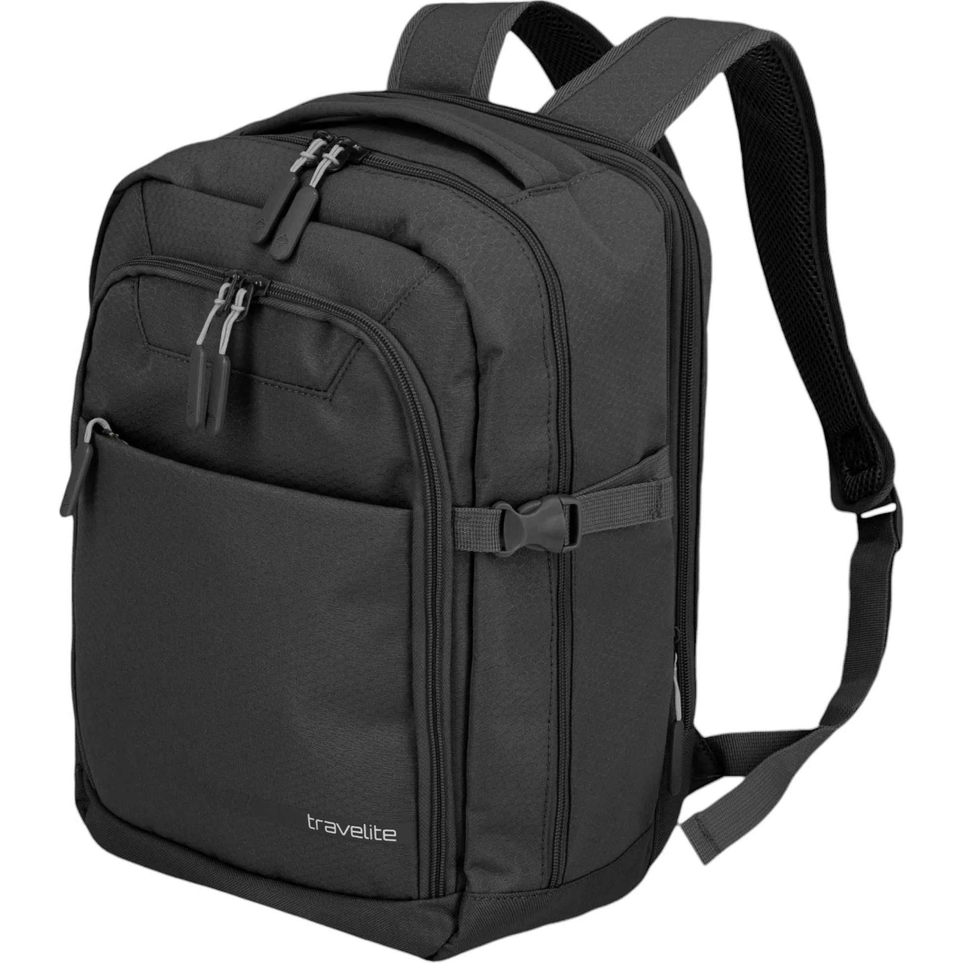 Travelite Kick Off Cabin-Rucksack 40 cm -Schwarz KOFFER-PLUS.COM