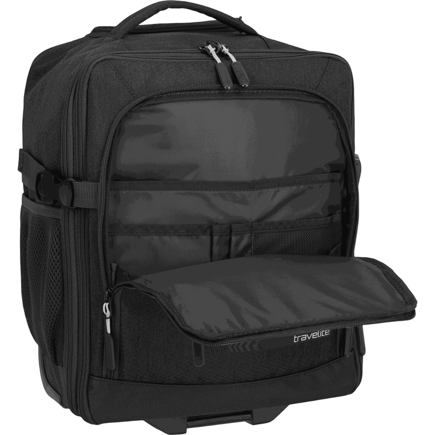 Travelite Kick Off Trolley-Rucksack 40 cm -Schwarz KOFFER-PLUS.COM