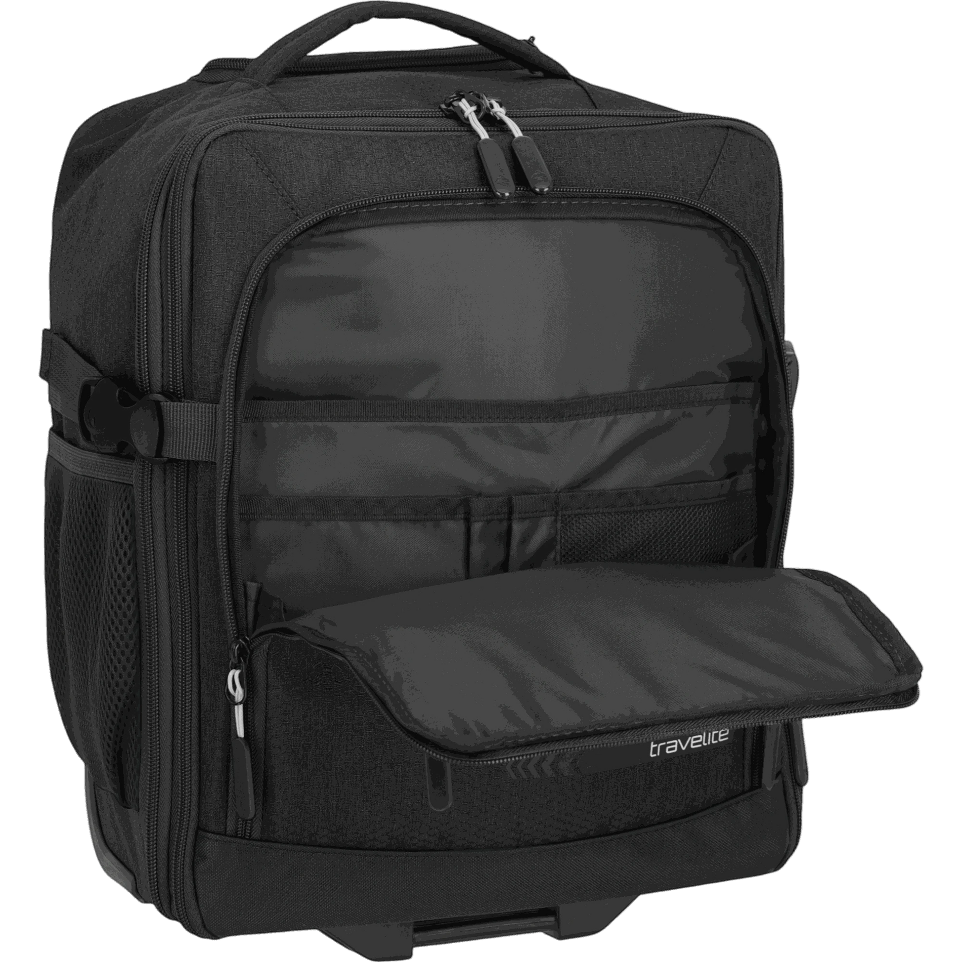 Travelite Kick Off Trolley-Rucksack 40 cm -Schwarz KOFFER-PLUS.COM