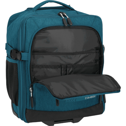 Travelite Kick Off Trolley-Rucksack 40 cm -Petrol KOFFER-PLUS.COM