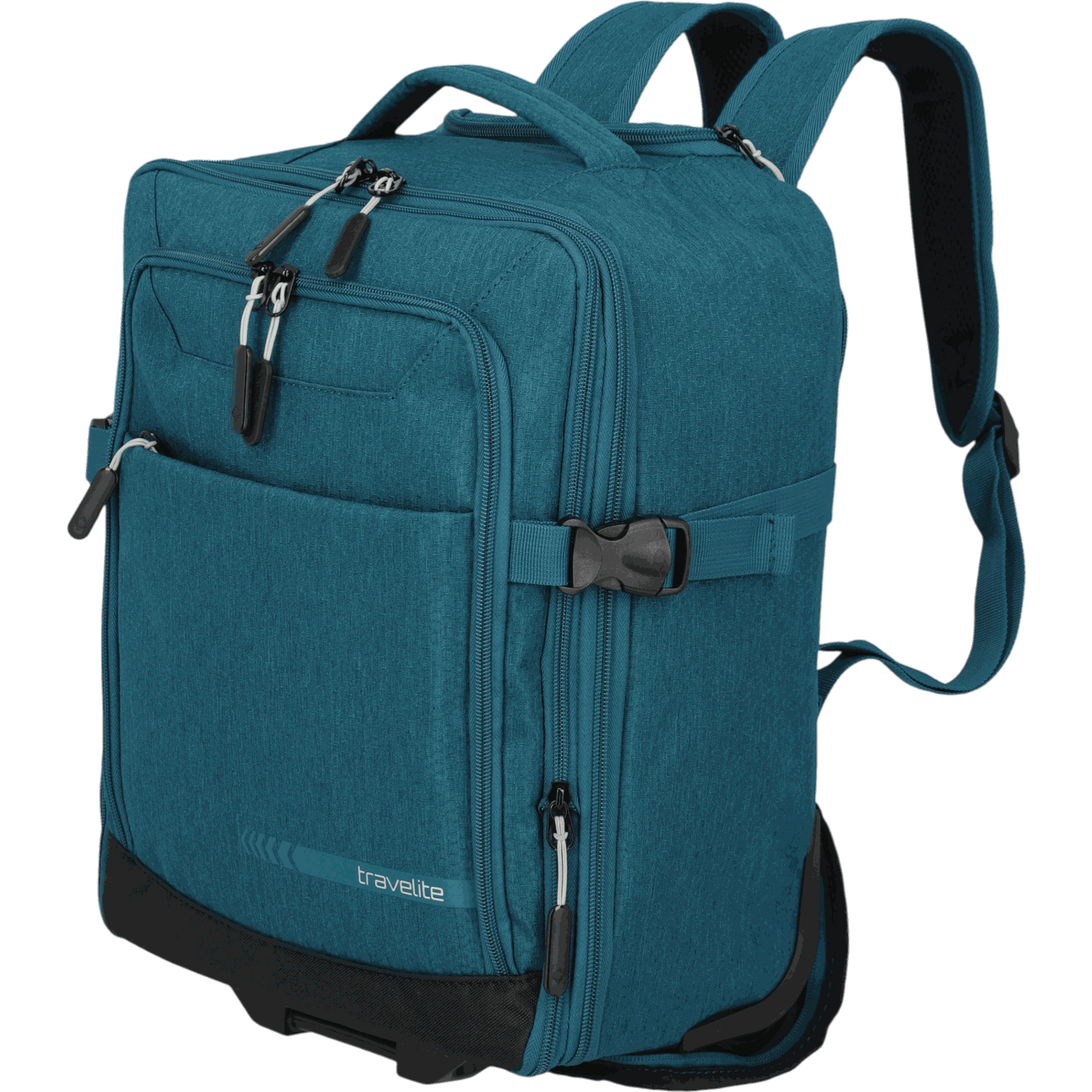 Travelite Kick Off Trolley-Rucksack 40 cm -Petrol KOFFER-PLUS.COM