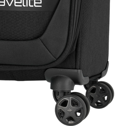 Travelite Kick Off 4-Rollen-Kabinentrolley S 55 cm -Schwarz