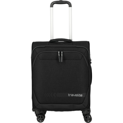 Travelite Kick Off 4-Rollen-Kabinentrolley S 55 cm -Schwarz