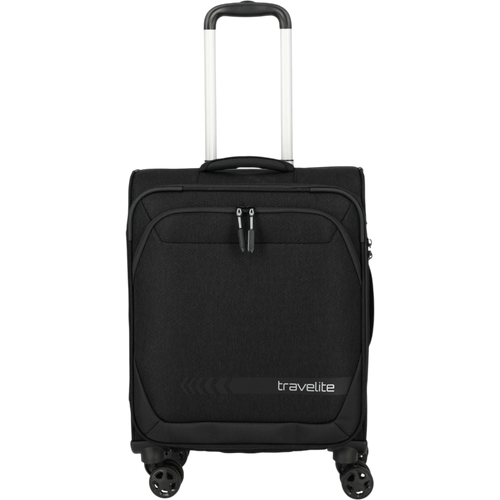 Travelite Kick Off 4-Rollen-Kabinentrolley S 55 cm -Schwarz