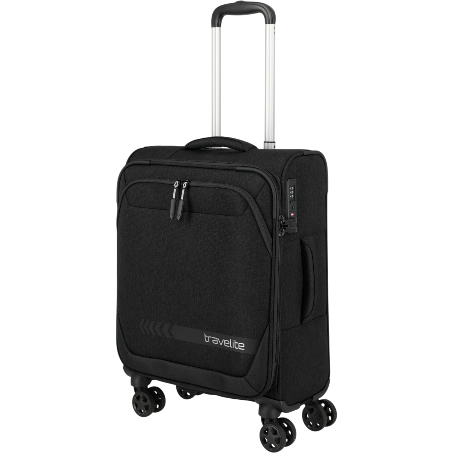 Travelite Kick Off 4-Rollen-Kabinentrolley S 55 cm -Schwarz