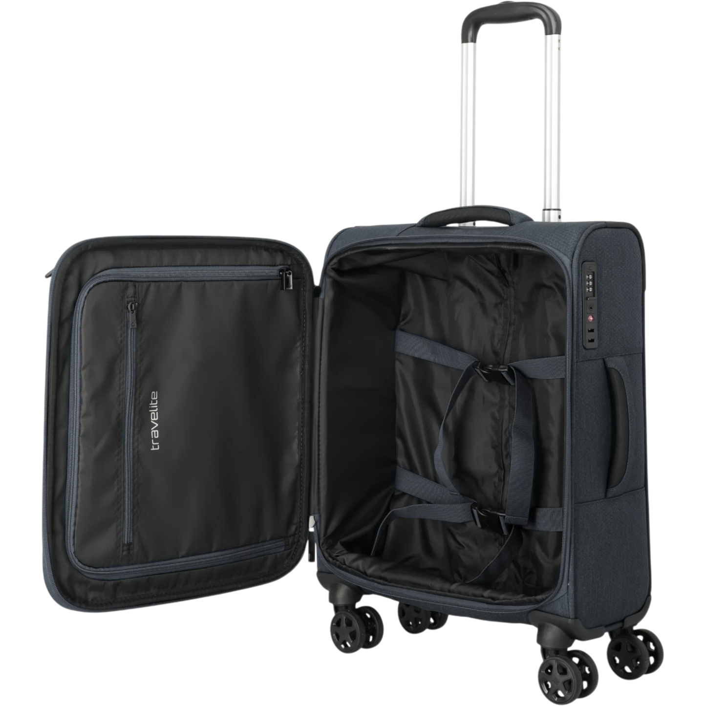 Travelite Kick Off 4-Rollen-Kabinentrolley S 55 cm -Anthrazit