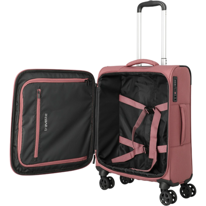 Travelite Kick Off 4-Rollen-Kabinentrolley S 55 cm -Rose