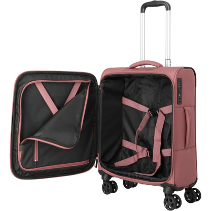 Travelite Kick Off 4-Rollen-Kabinentrolley S 55 cm -Rose