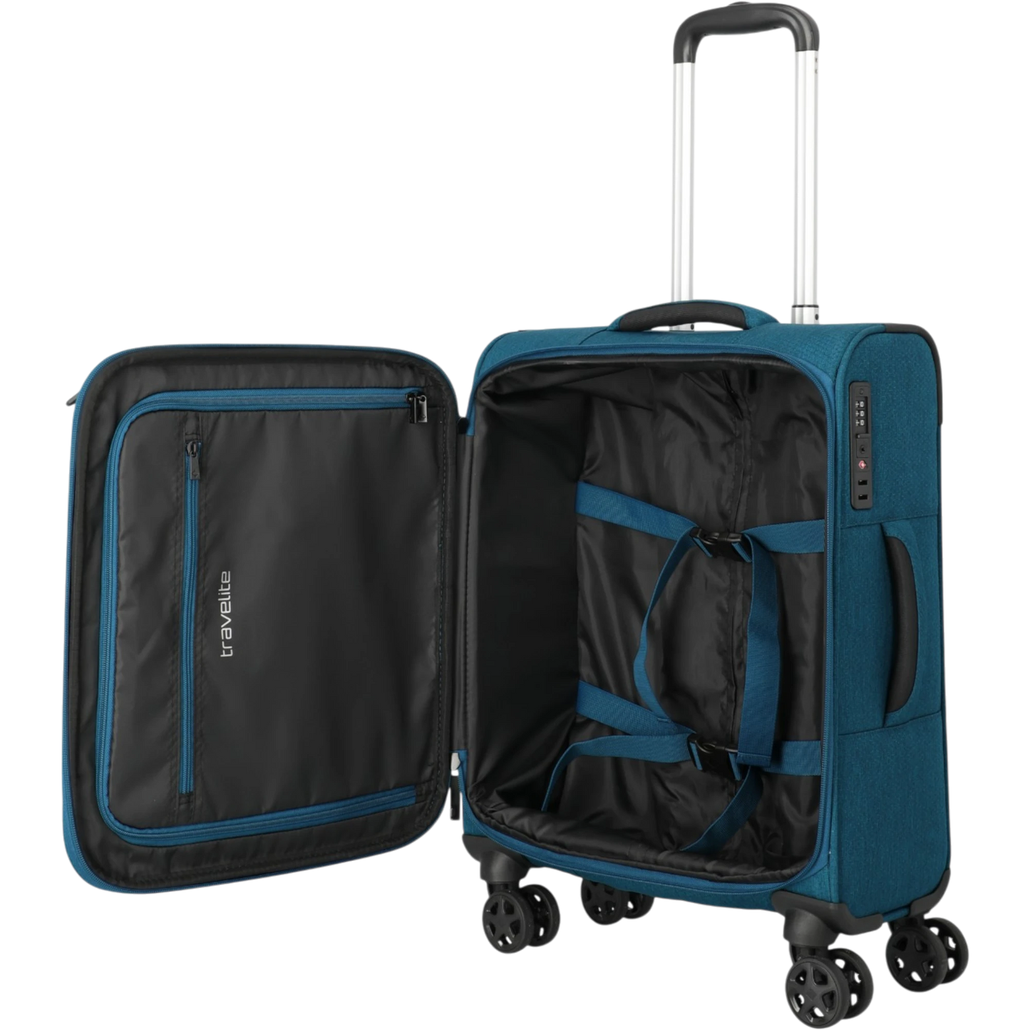 Travelite Kick Off 4-Rollen-Kabinentrolley S 55 cm -Petrol