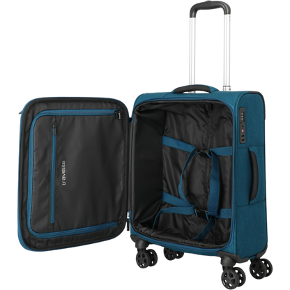 Travelite Kick Off 4-Rollen-Kabinentrolley S 55 cm -Petrol