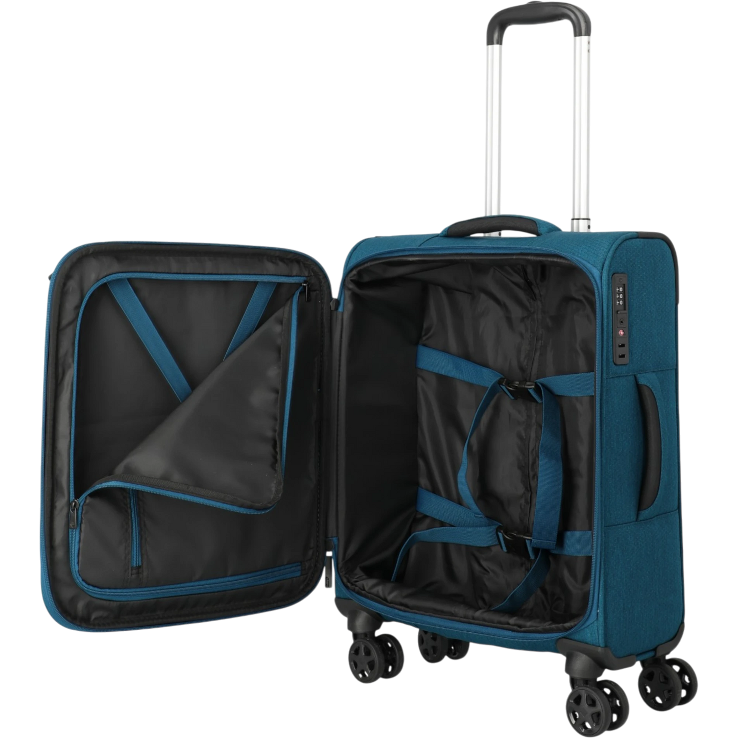 Travelite Kick Off 4-Rollen-Kabinentrolley S 55 cm -Petrol