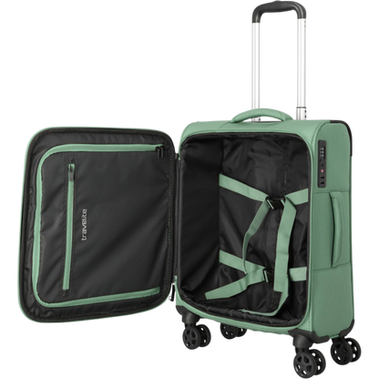 Travelite Kick Off 4-Rollen-Kabinentrolley S 55 cm -Salbei
