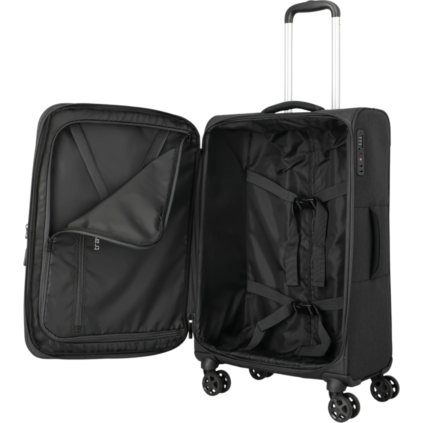 Travelite Kick Off 4-Rollen-Trolley M erw. 67 cm -Schwarz