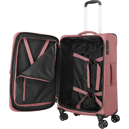 Travelite Kick Off 4-Rollen-Trolley M erw. 67 cm -Rose