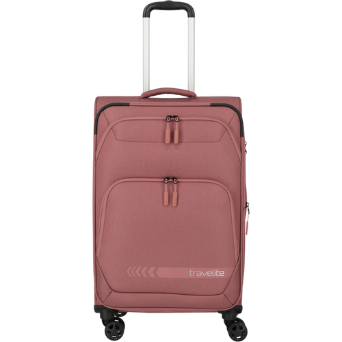 Travelite Kick Off 4-Rollen-Trolley M erw. 67 cm -Rose