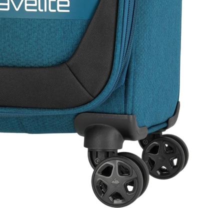 Travelite Kick Off 4-Rollen-Trolley M erw. 67 cm -Petrol