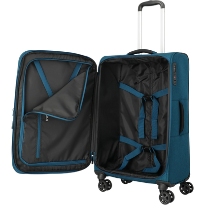 Travelite Kick Off 4-Rollen-Trolley M erw. 67 cm -Petrol