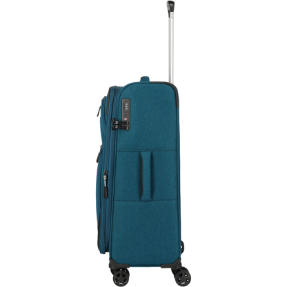 Travelite Kick Off 4-Rollen-Trolley M erw. 67 cm -Petrol