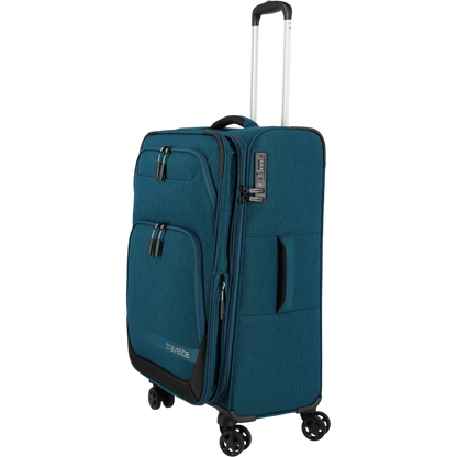 Travelite Kick Off 4-Rollen-Trolley M erw. 67 cm -Petrol