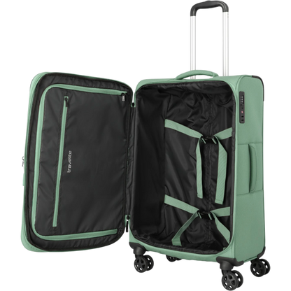 Travelite Kick Off 4-Rollen-Trolley M erw. 67 cm -Salbei