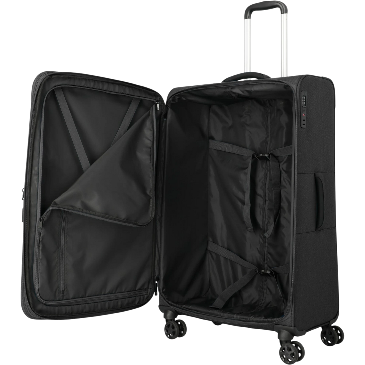 Travelite Kick Off 4-Rollen-Trolley L erw. 78 cm -Schwarz