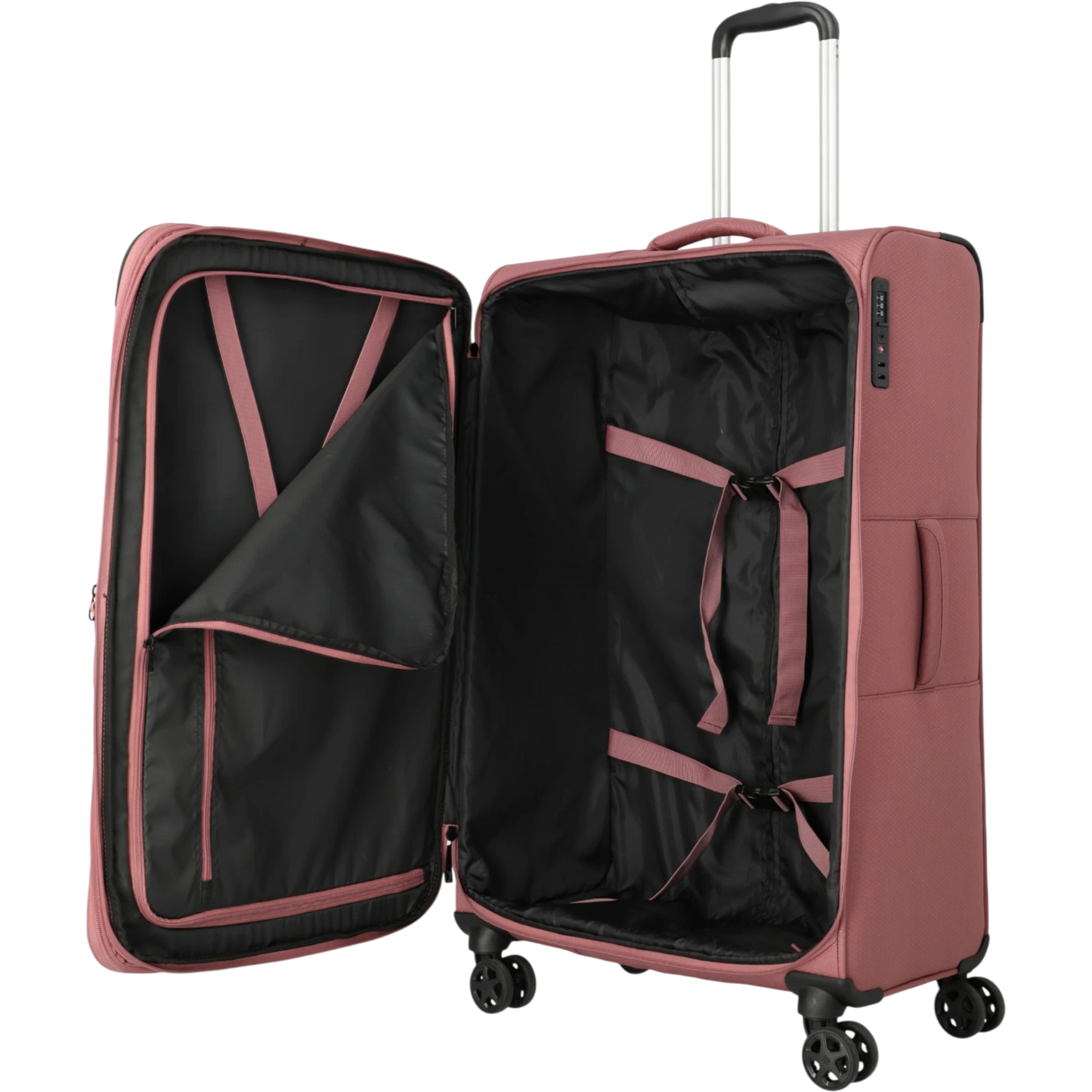 Travelite Kick Off 4-Rollen-Trolley L erw. 78 cm -Rose