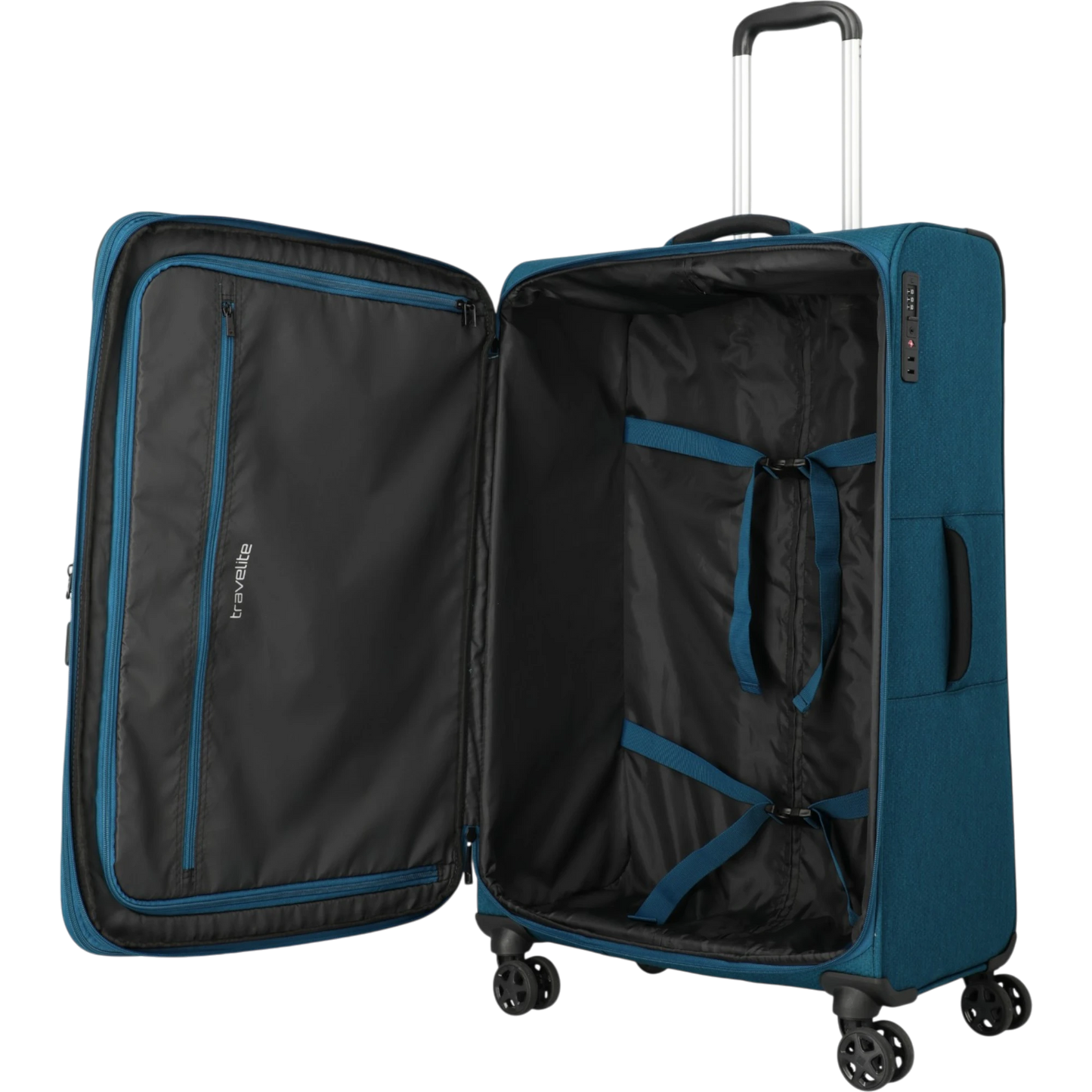 Travelite Kick Off 4-Rollen-Trolley L erw. 78 cm -Petrol