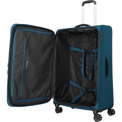 Travelite Kick Off 4-Rollen-Trolley L erw. 78 cm -Petrol