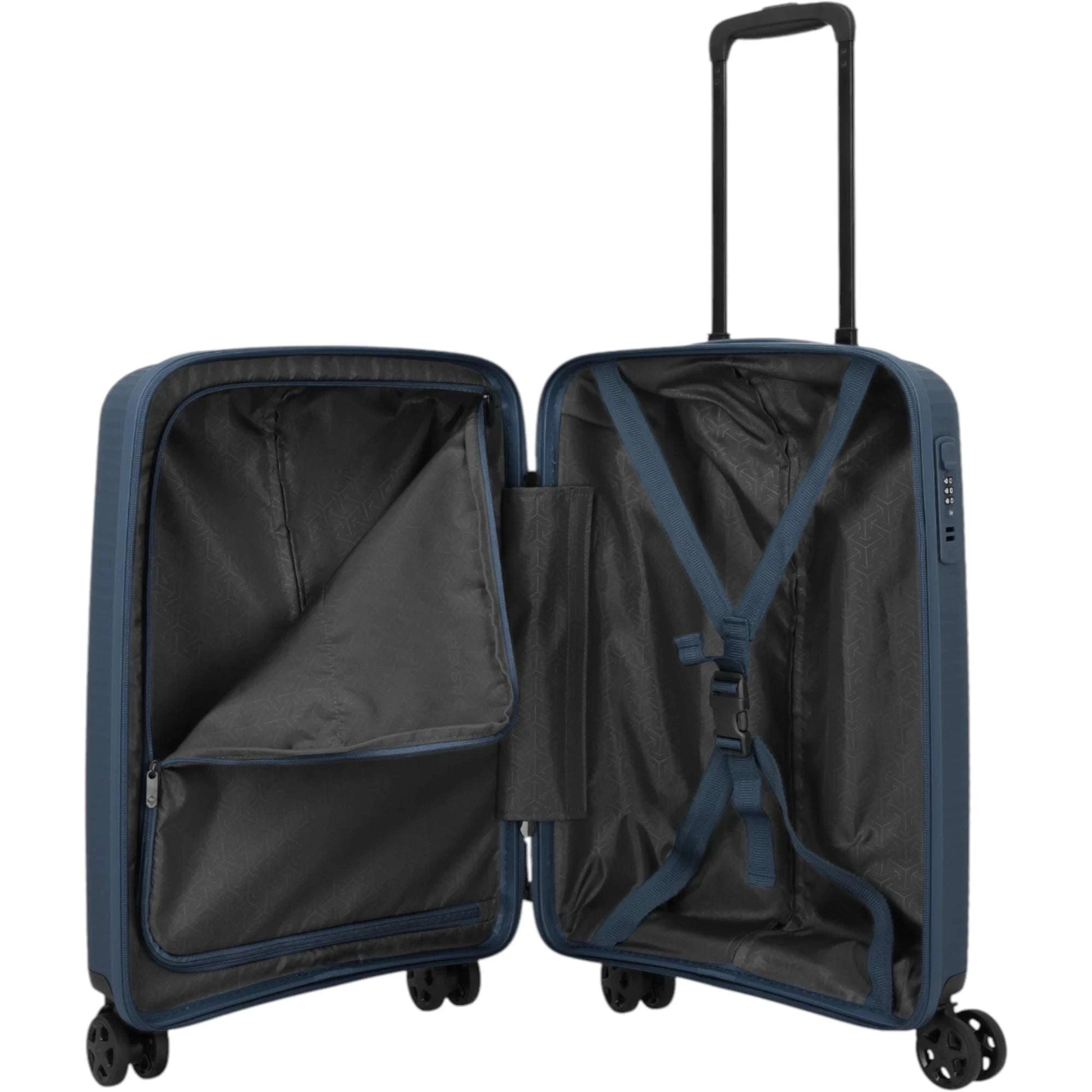 Travelite Air Stripe 4-Rollen-Bordtrolley S 55 cm -Navy KOFFER-PLUS.COM