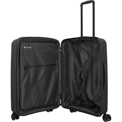 Travelite Air Stripe 4-Rollen-Koffer M erweiterbar 66 cm -Black KOFFER-PLUS.COM