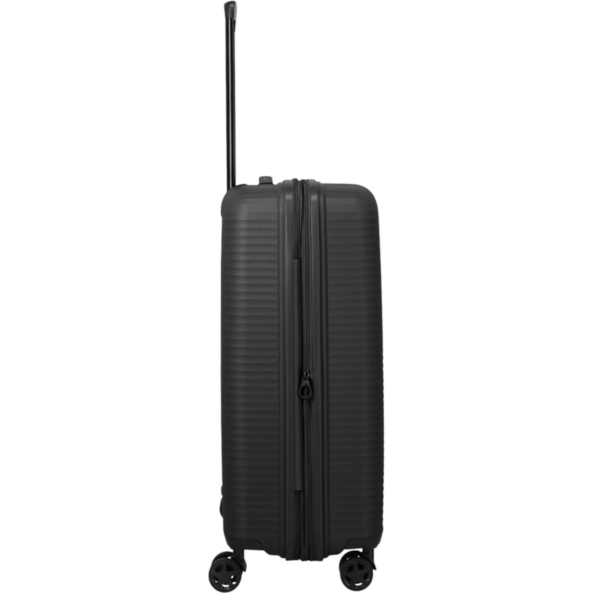 Travelite Air Stripe 4-Rollen-Koffer M erweiterbar 66 cm -Black KOFFER-PLUS.COM
