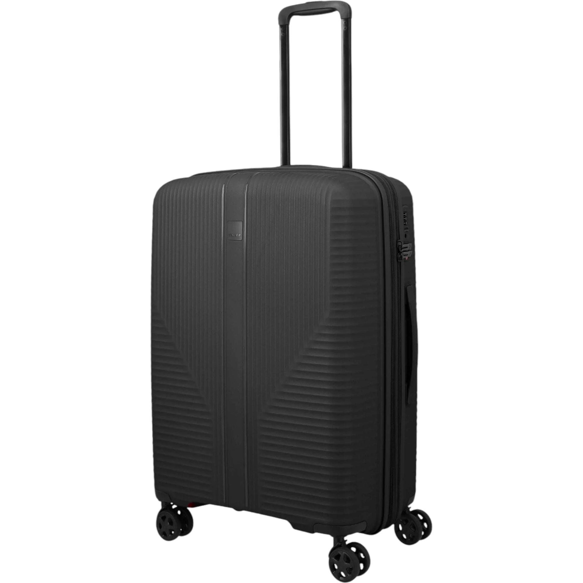 Travelite Air Stripe 4-Rollen-Koffer M erweiterbar 66 cm -Black KOFFER-PLUS.COM