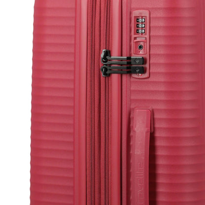 Travelite Air Stripe 4-Rollen-Koffer M erweiterbar 66 cm -Red KOFFER-PLUS.COM