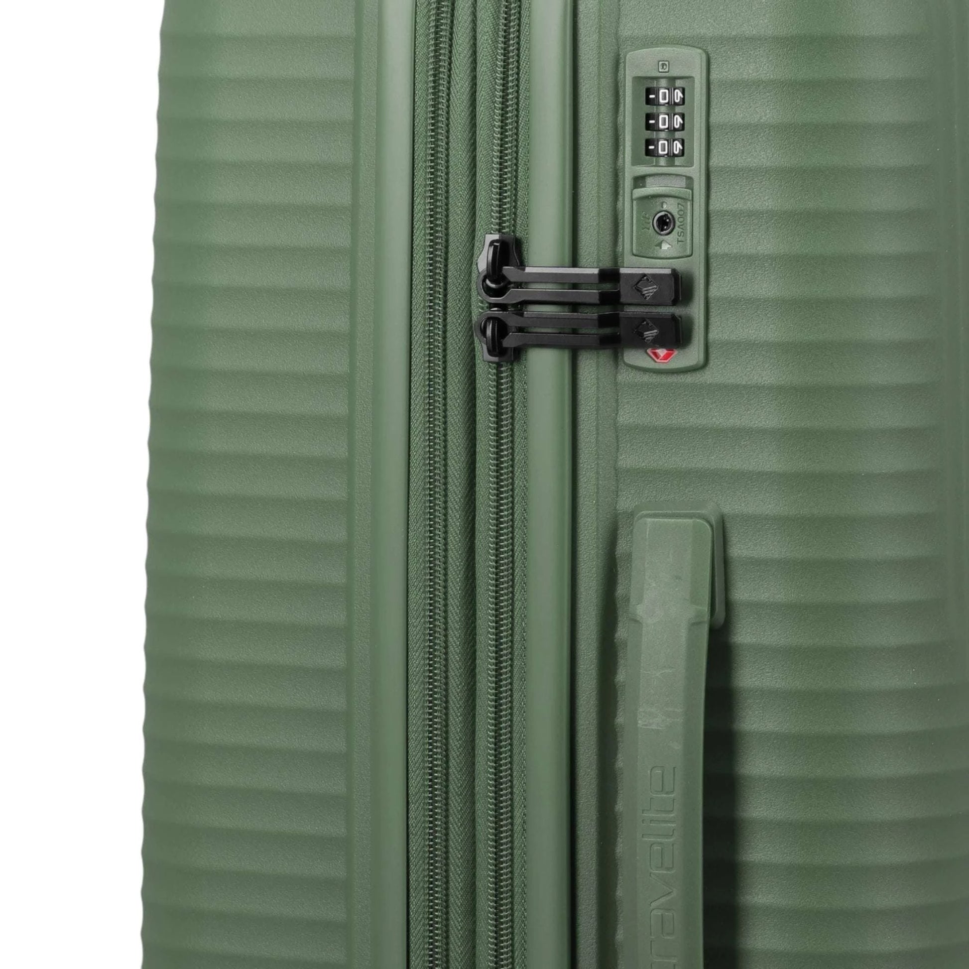 Travelite Air Stripe 4-Rollen-Koffer M erweiterbar 66 cm -Green KOFFER-PLUS.COM