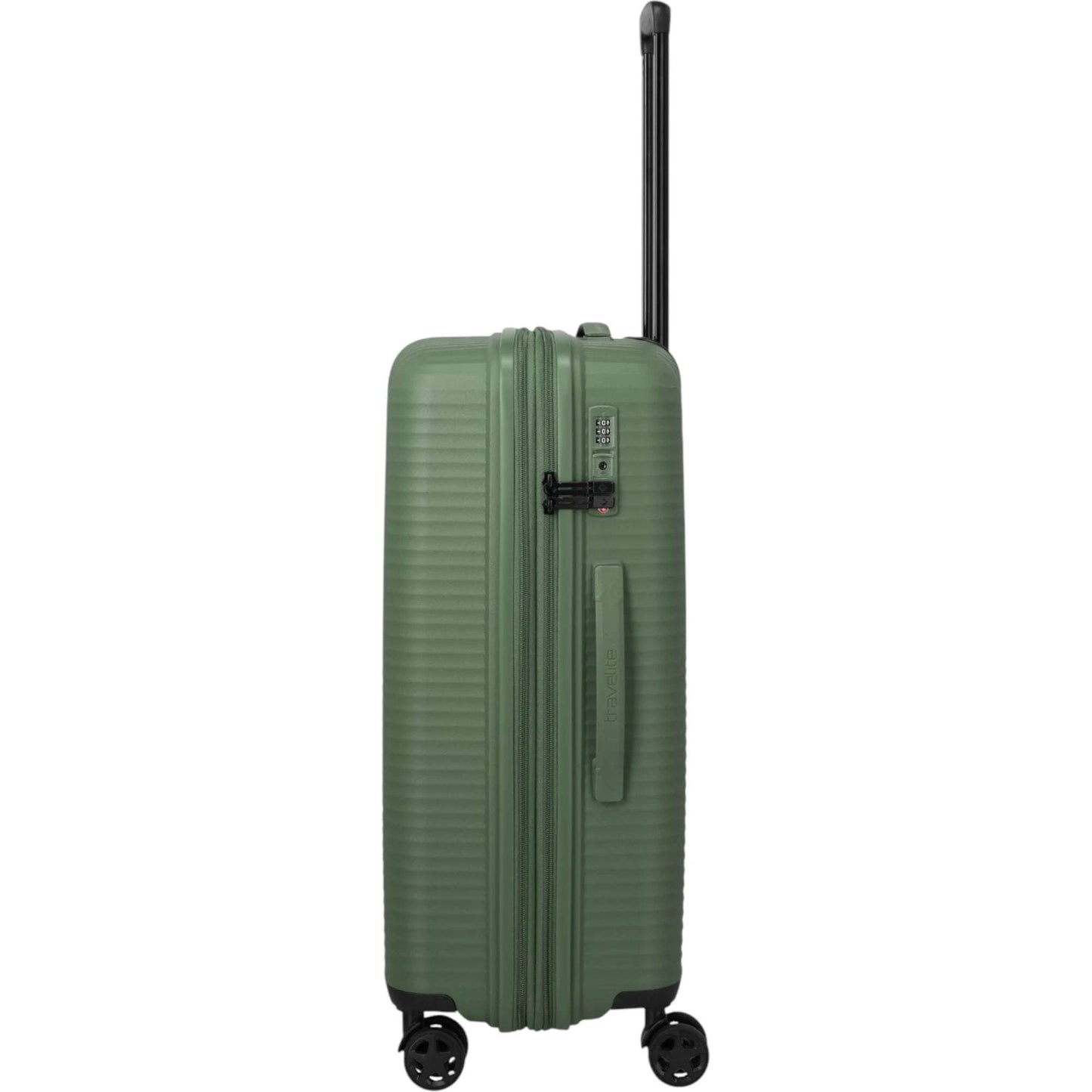 Travelite Air Stripe 4-Rollen-Koffer M erweiterbar 66 cm -Green KOFFER-PLUS.COM