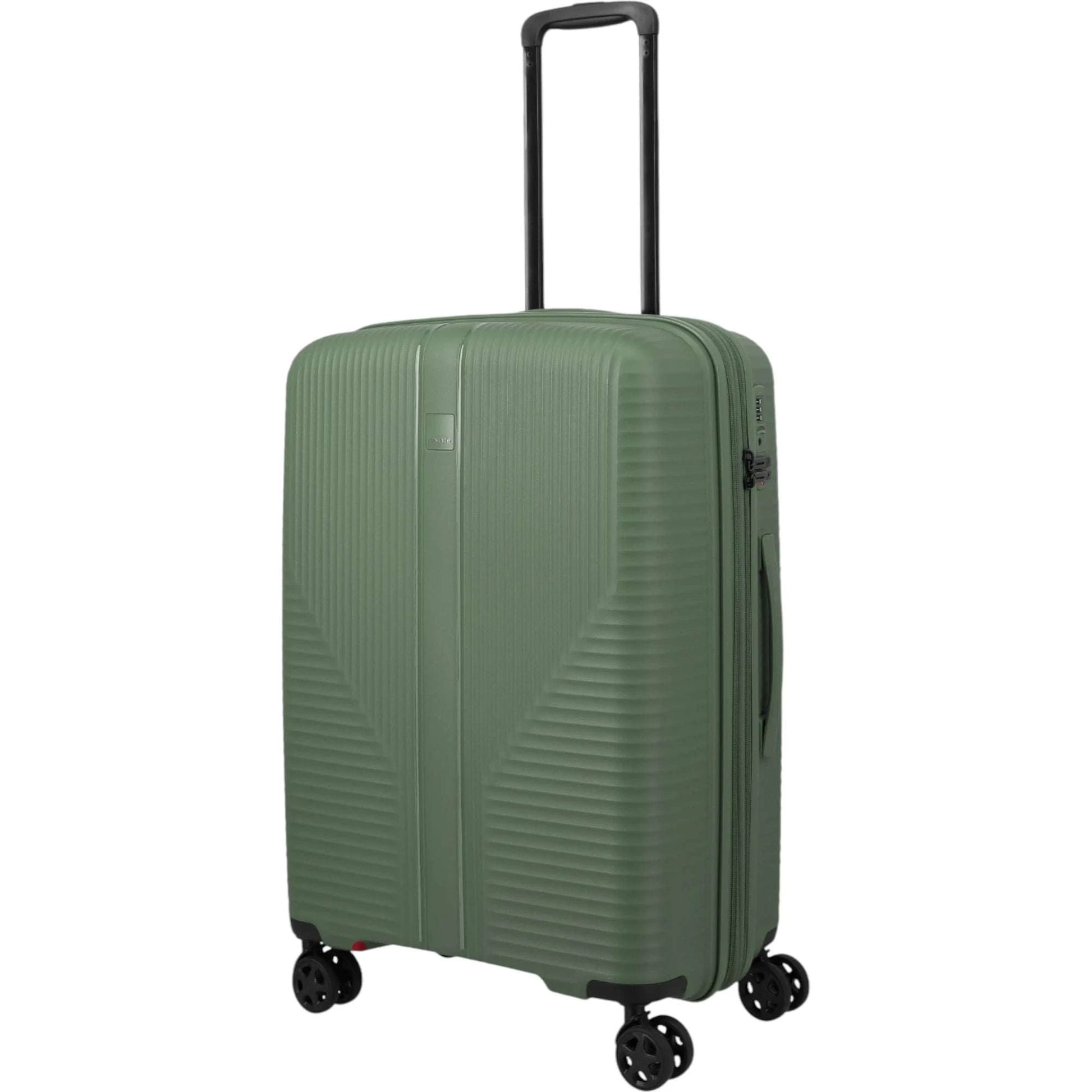 Travelite Air Stripe 4-Rollen-Koffer M erweiterbar 66 cm -Green KOFFER-PLUS.COM