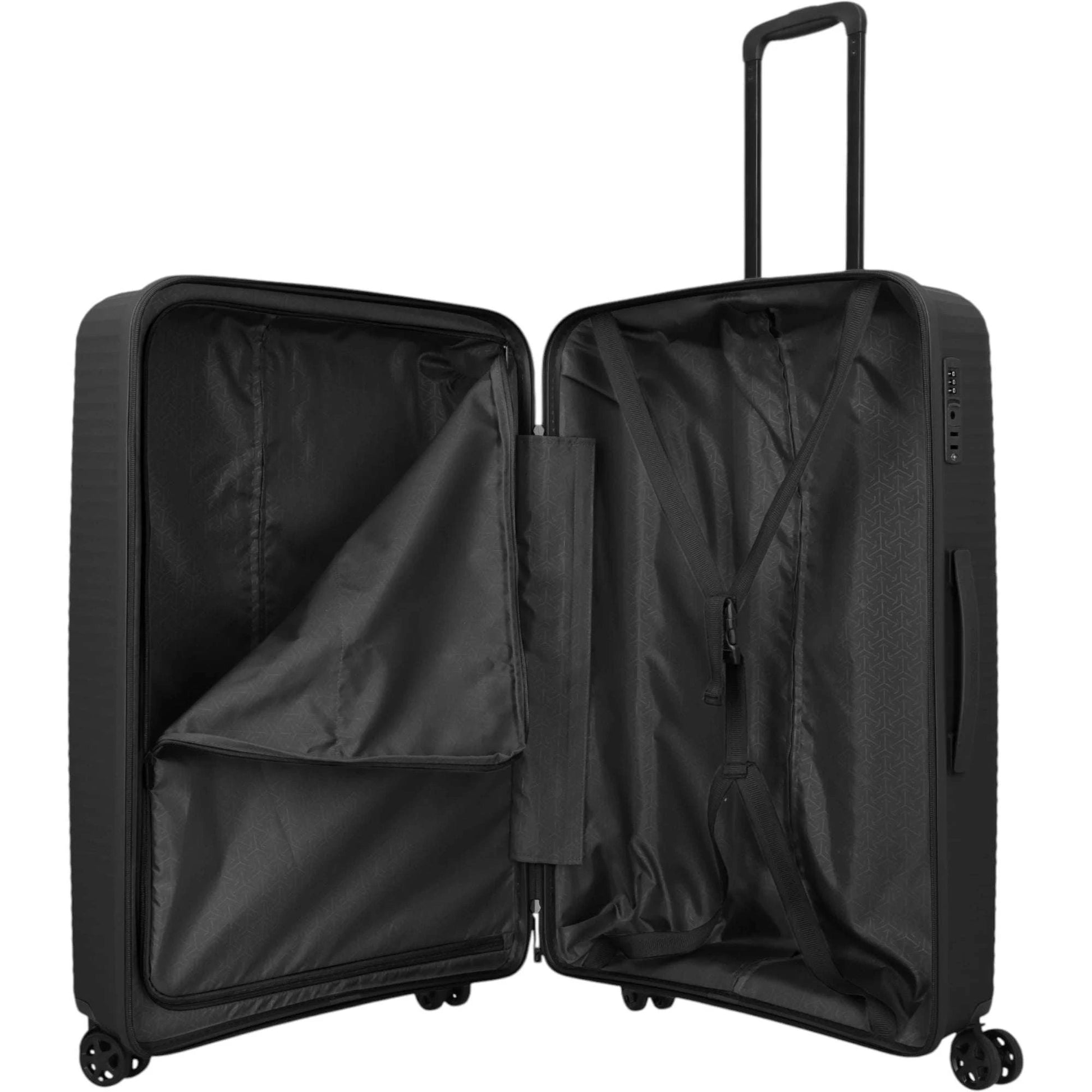 Travelite Air Stripe 4-Rollen-Koffer L 77 cm -Black KOFFER-PLUS.COM