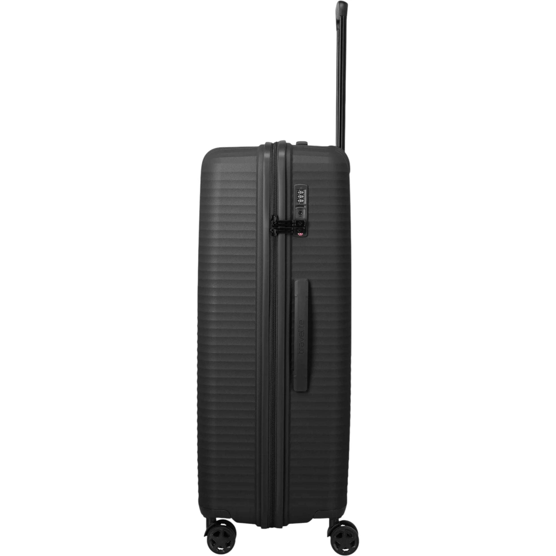Travelite Air Stripe 4-Rollen-Koffer L 77 cm -Black KOFFER-PLUS.COM