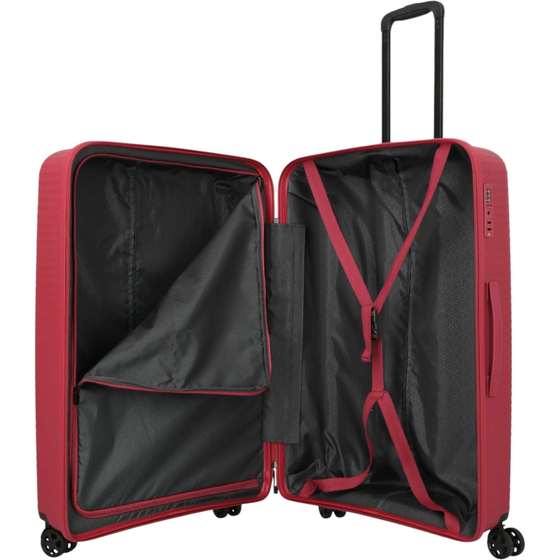 Travelite Air Stripe 4-Rollen-Koffer L 77 cm -Red KOFFER-PLUS.COM