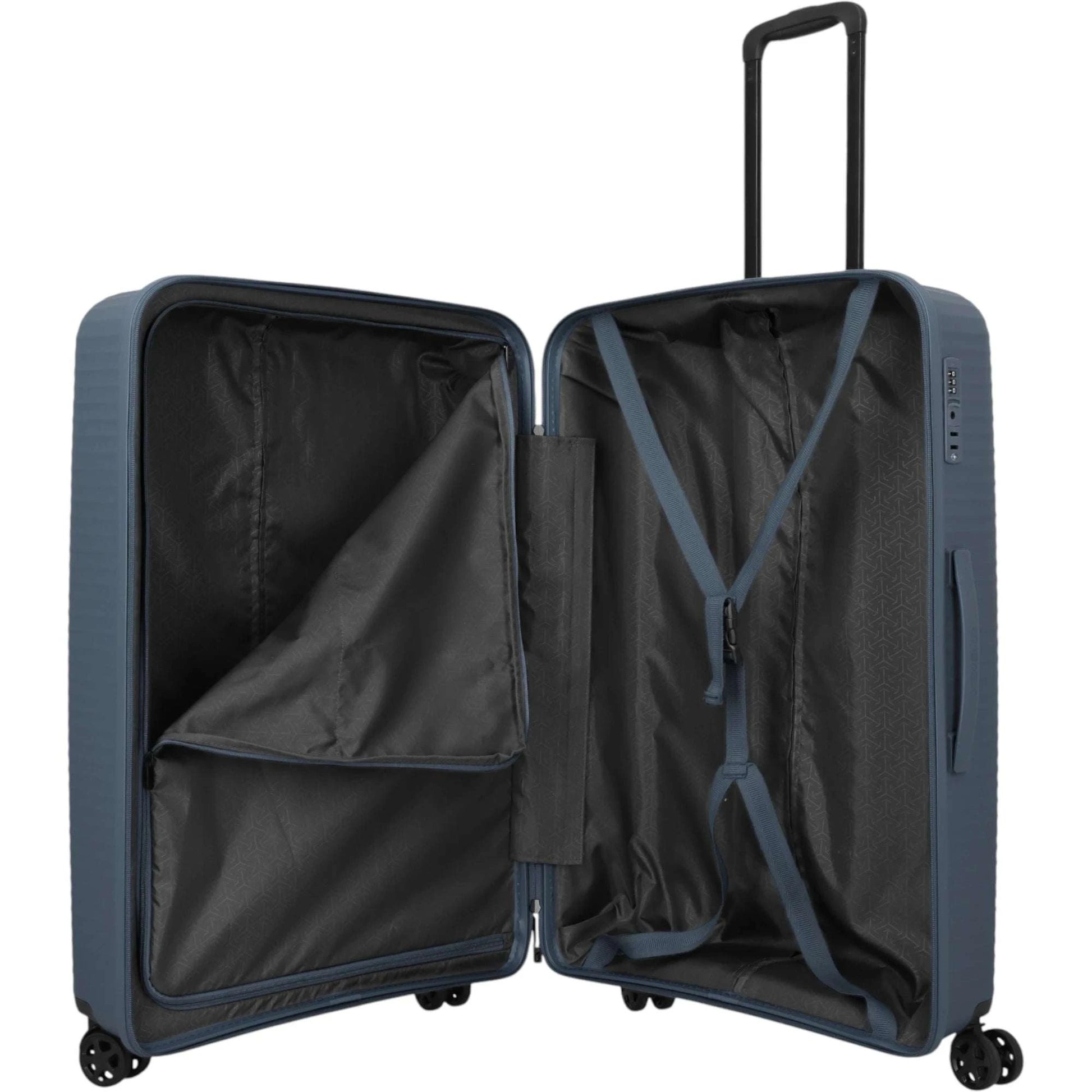 Travelite Air Stripe 4-Rollen-Koffer L 77 cm -Navy KOFFER-PLUS.COM