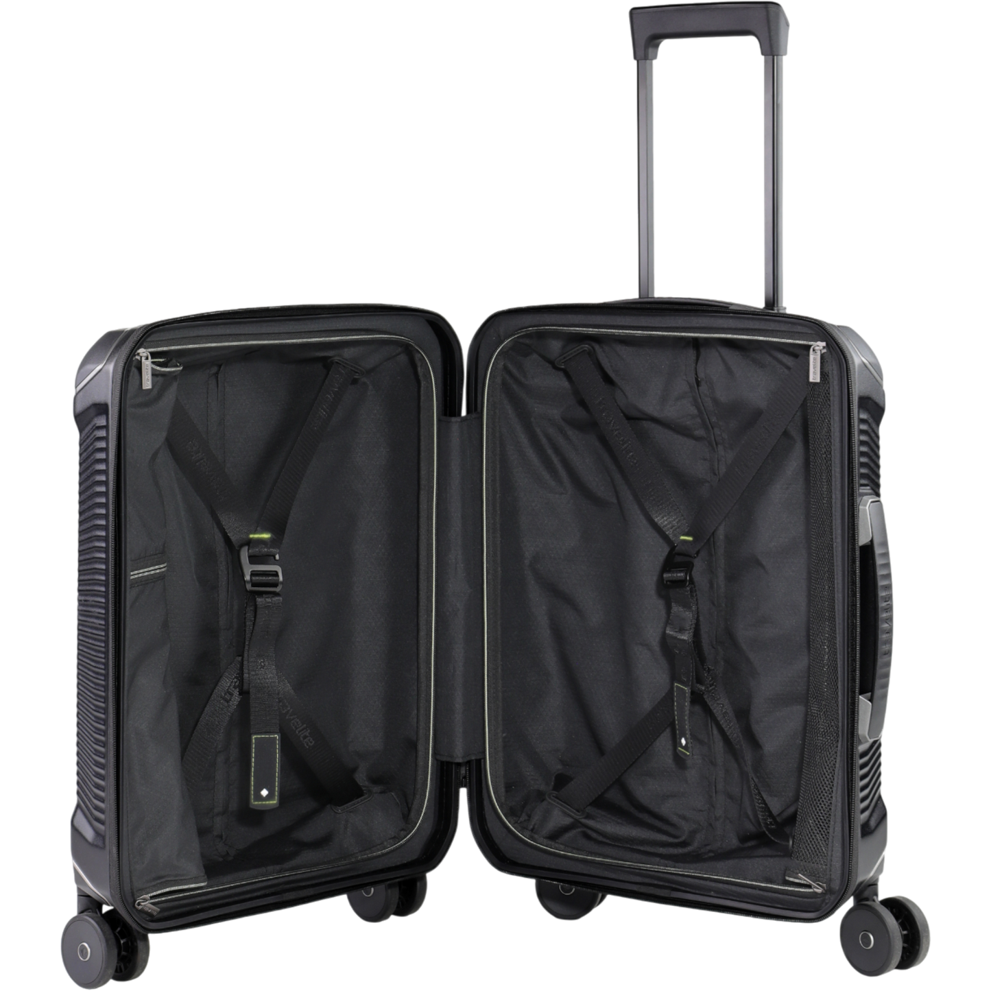 Travelite Millennium 4-Rollen-Kabinentrolley S 55 cm -Black KOFFER-PLUS.COM