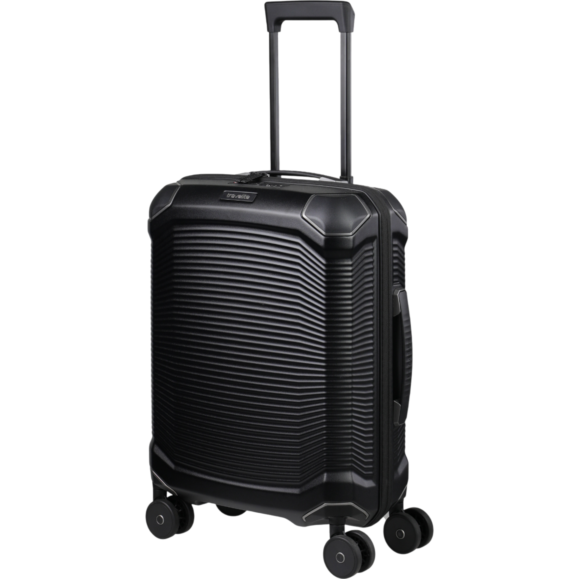 Travelite Millennium 4-Rollen-Kabinentrolley S 55 cm -Black KOFFER-PLUS.COM