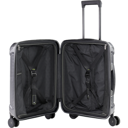 Travelite Millennium 4-Rollen-Kabinentrolley S 55 cm -Silver KOFFER-PLUS.COM