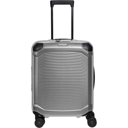 Travelite Millennium 4-Rollen-Kabinentrolley S 55 cm -Silver KOFFER-PLUS.COM