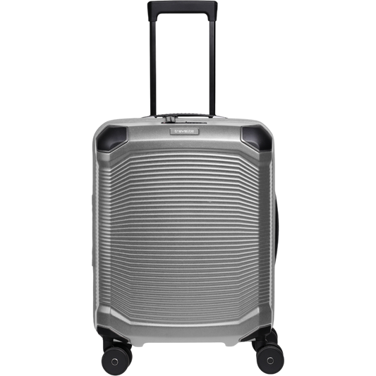 Travelite Millennium 4-Rollen-Kabinentrolley S 55 cm -Silver KOFFER-PLUS.COM